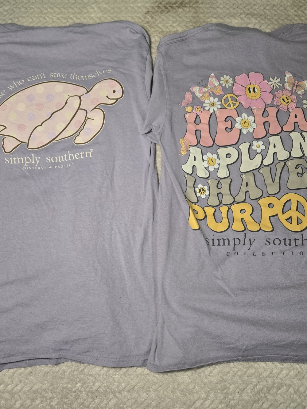 Simply Southern Women's Lavender Long-Sleeve Tee